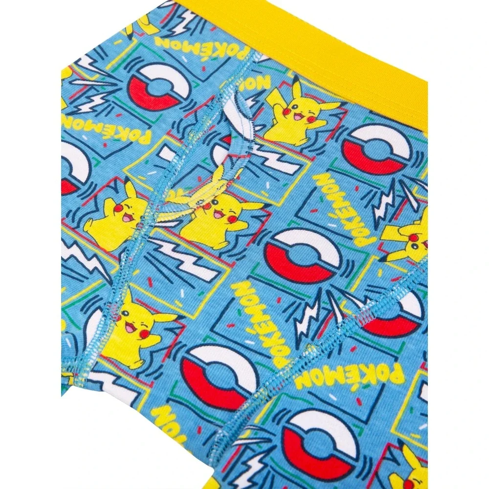 NEW Handcraft 5 Pack Boys Boxer Briefs - Pokemon -‎ 100% Cotton Size 4